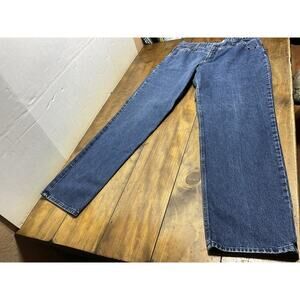 Vintage Rockies Western Mom High-waisted Bare Back Studded Blue Jeans 17/18 Long